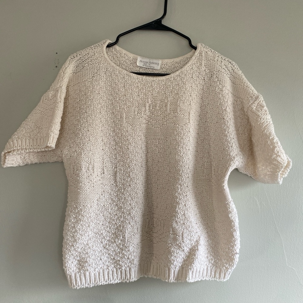 Across America Cream Sweater